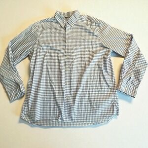 Men's Vineyard Vines OTG Performance Gingham Shirt XL Blue White Check brrr°